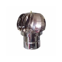 CAMINO EOLICO TURBINA INOX TONDO cm 20