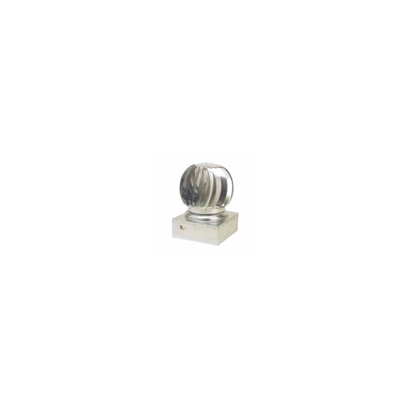 CAMINO EOLICO TURBINA INOX QUADRO cm 32x32 CAMINO EOLICO TURBINA INOX QUADRO cm 32x32