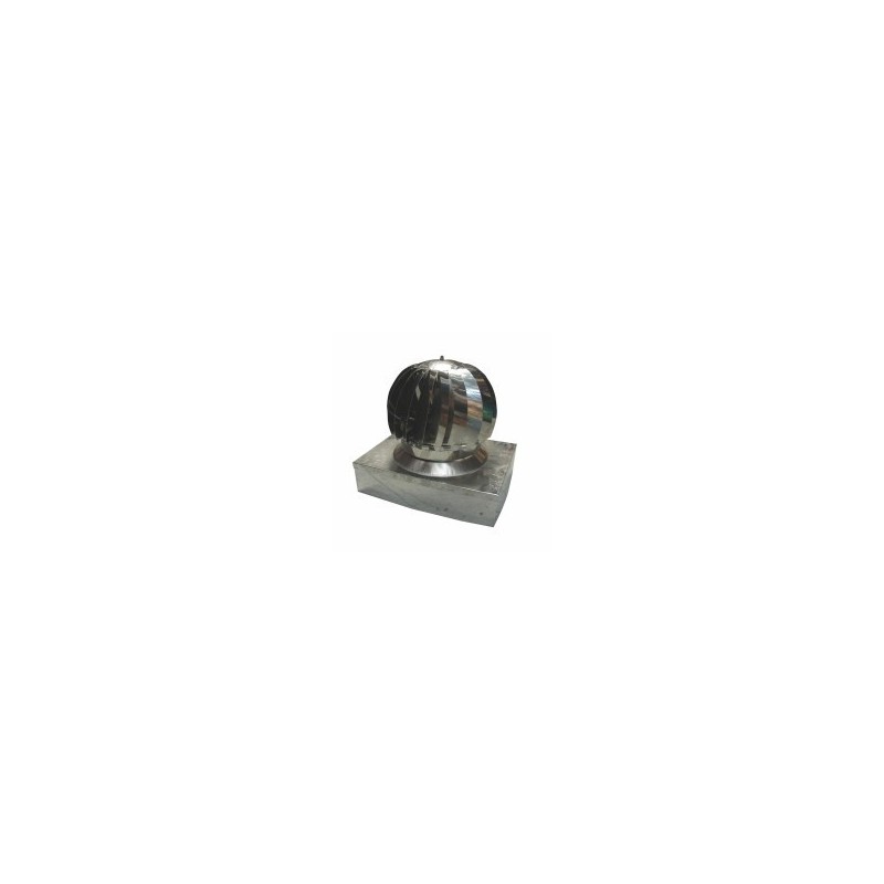 TURBINE CHEMINÉE EOLIQUE INOX RECTANGULAIRE cm 32x42 TURBINE CHEMINÉE EOLIQUE INOX RECTANGULAIRE cm 32x42