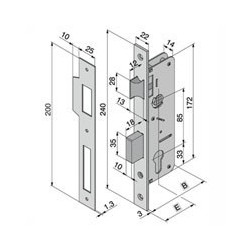 SERRATURA INF.LEGNO 015.35.00.0