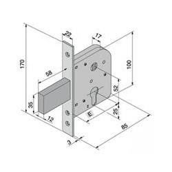 SERREURE FOURRER FER 	070.50.00.0