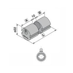 CILINDRO INFILARE TONDO 607.22.22 mm 22/22-22-54