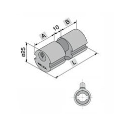 CILINDRO INFILARE TONDO 608.22.22 mm 25 22-22-54