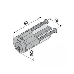 CILINDRO APPLICARE TONDO 603.00.00 mm 50