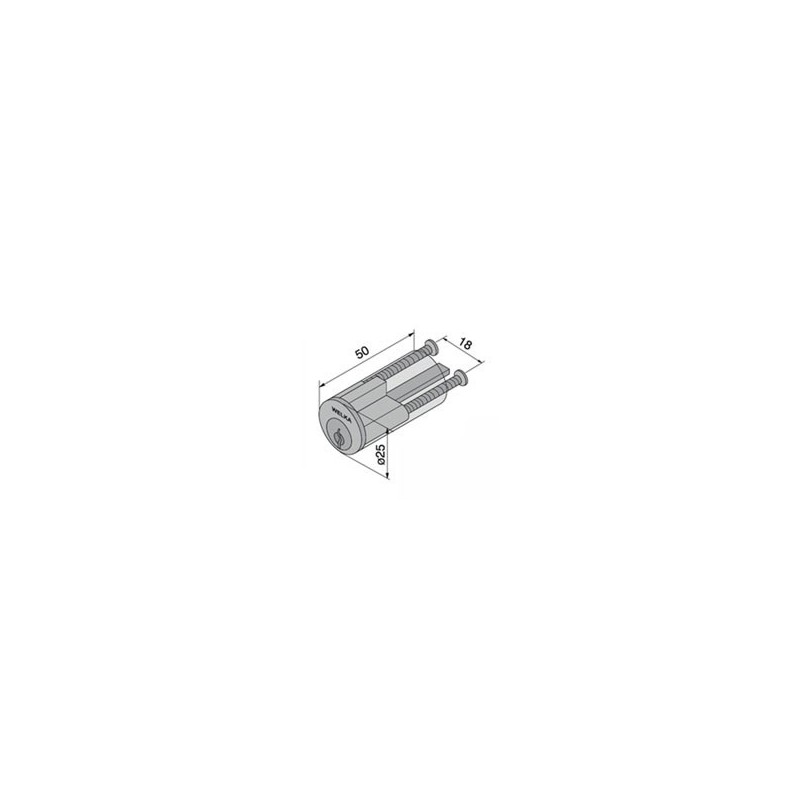 CILINDRO APPLICARE TONDO 603.00.00 mm 50 CILINDRO APPLICARE TONDO 603.00.00 mm 50