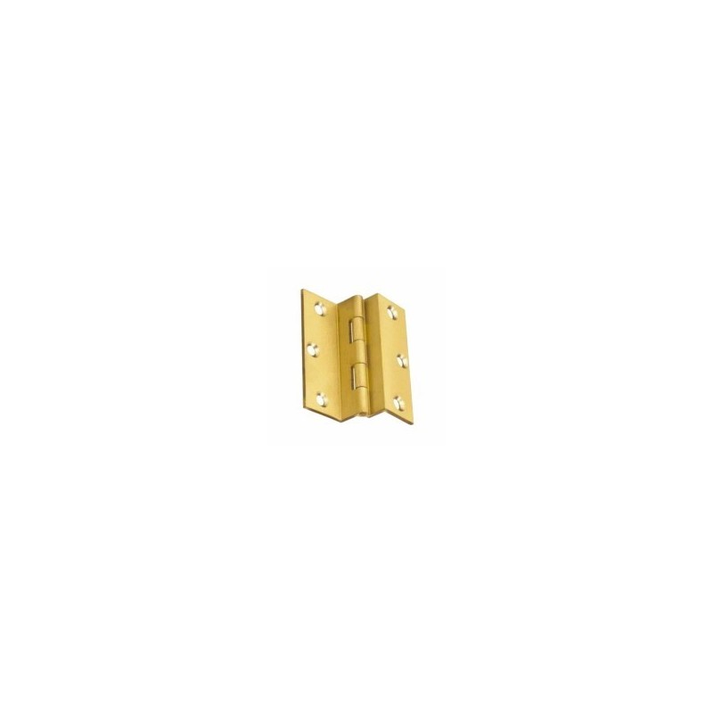 CERNIERA CON PIEGO SPINA FISSA OTTONE mm 40x35 CERNIERA CON PIEGO SPINA FISSA OTTONE mm 40x35