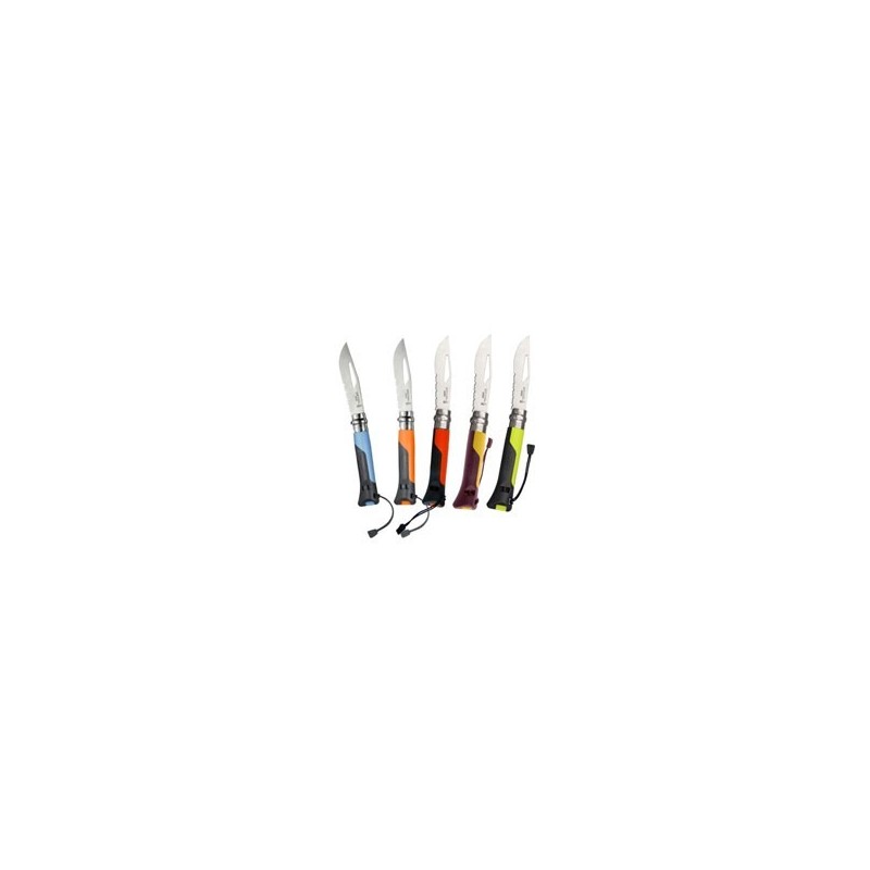 COLTELLO VIROBLOC INOX N. 8 OUTDOOR ROSSO OPINEL COLTELLO VIROBLOC INOX N. 8 OUTDOOR ROSSO OPINEL