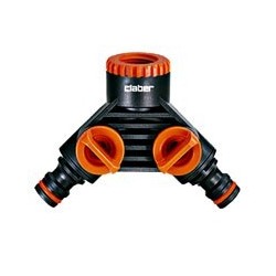 PRESA 2 RUBINETTI INNESTI MASCHIO 8599 3/4"-1/2" F