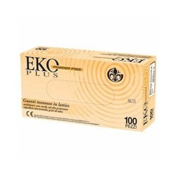 GUANTI LATTICE EKO PLUS POWDER FREE 	XS Cf.Pz.100