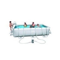 PISCINA STEEL RETTANGOLARE FILTRO 2D cm 400x201 h 100