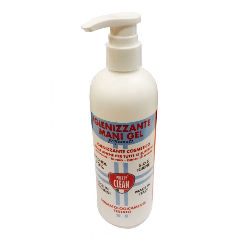 PRETTY CLEAN IGIENIZZANTE MANI GEL PROFUMATO ALCOOL 70%. 500 ml