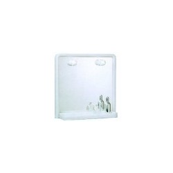 MIROIR CADRE ÉTÈGERE+LAMPES 50x51 2027 DIERRE