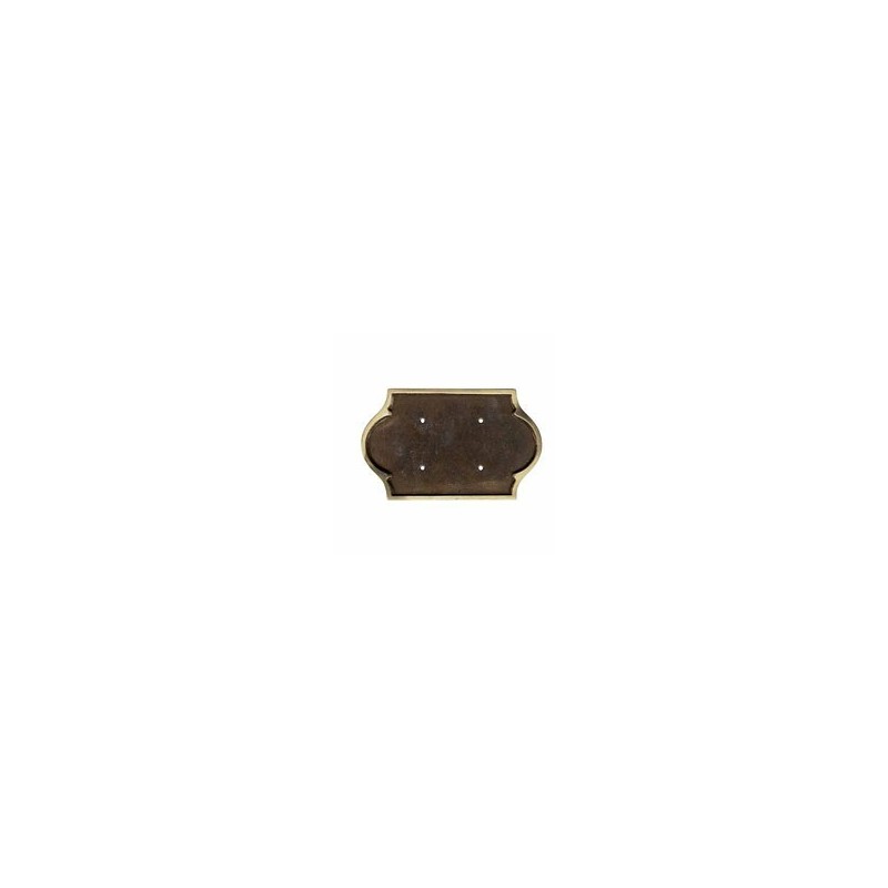 PLACCA PORTANUMERI OTTONE BONZATO P3 250x120