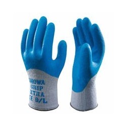 GANTS EN LATEX 305 GRIP BLEU 9 SHOWA