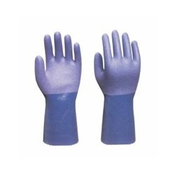 GUANTI NITRILE 720 MANICHETTA BLU 9 SHOWA