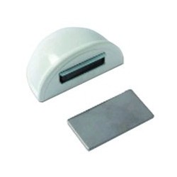 FERMAPORTE SEMISFERA MAGNETE ADESIVO ABS BIANCO