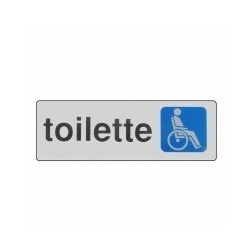 ETICHETTA TOILETTE DISABILI 15x 5 ADESIVA