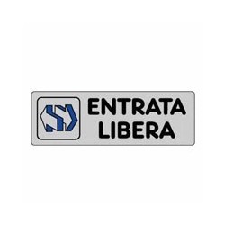 ETICHETTA ENTRATA LIBERA 15x 5 ADESIVA