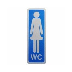 ETICHETTA WC DONNE 5x15 ADESIVA