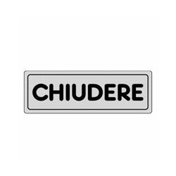 ETICHETTA CHIUDERE 15x 5 ADESIVA