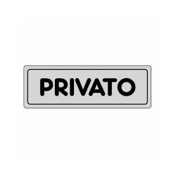 ETICHETTA PRIVATO 15x 5 ADESIVA