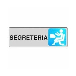 ETICHETTA SEGRETERIA 15x 5 ADESIVA