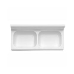 PORTASAPONE MURO B.CO DOPPIO PLUS cm 16x6 ELIPLAST