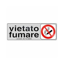 ETICHETTA VIETATO FUMARE DL 15x 5 ADESIVA