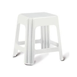 TABOURET NOVANTA BLANC 42x34 h 42 7590M GIGANPL