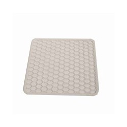 TAPPETO LAVELLO FORI ESAG. BIANCO 33x28 SILGOM