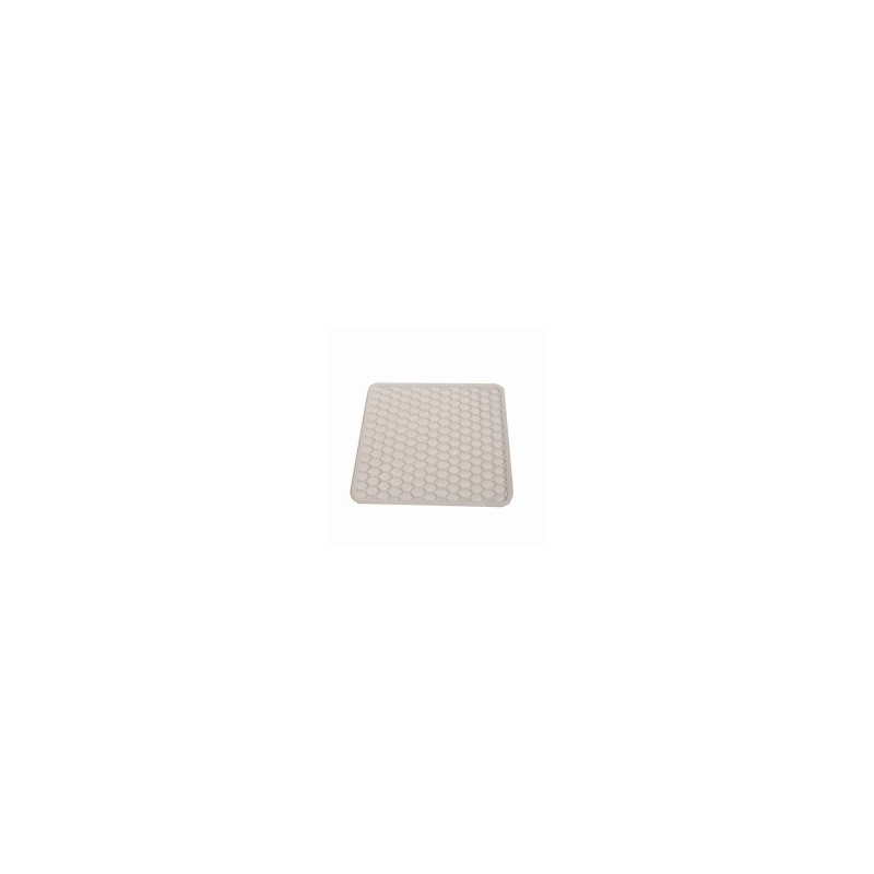 TAPPETO LAVELLO FORI ESAG. BIANCO 41x32 SILGOM