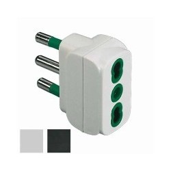 ADATTATORE 10/16A+T BIANCO 82110 FME