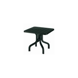 TABLE RÉSINE RENVERSE VERT 80x80 1830 SCAB