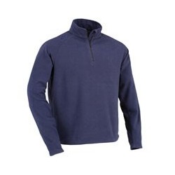 MICROPILE ZIP CORTA BLU L MONVISO ISSA