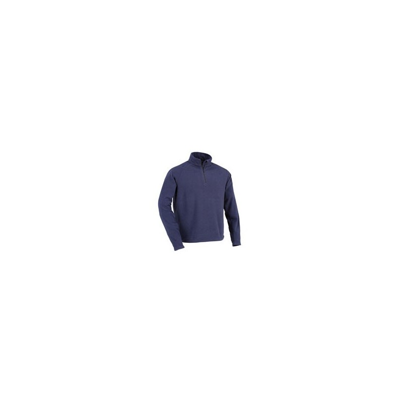 MICROPILE ZIP CORTA BLU L MONVISO ISSA