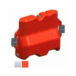 BARRIERA PROTETTIVA PLASTICA ROSSA 113x40 h 75