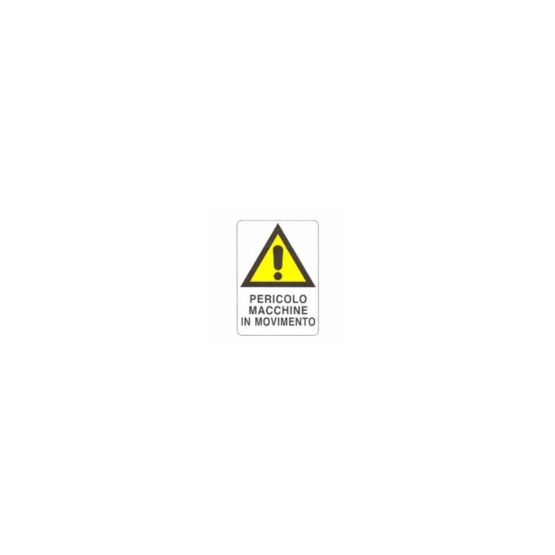 CARTELLO MOVIMENTO MACCHINE 48x 68 PLASTICA CARTELLO MOVIMENTO MACCHINE 48x 68 PLASTICA
