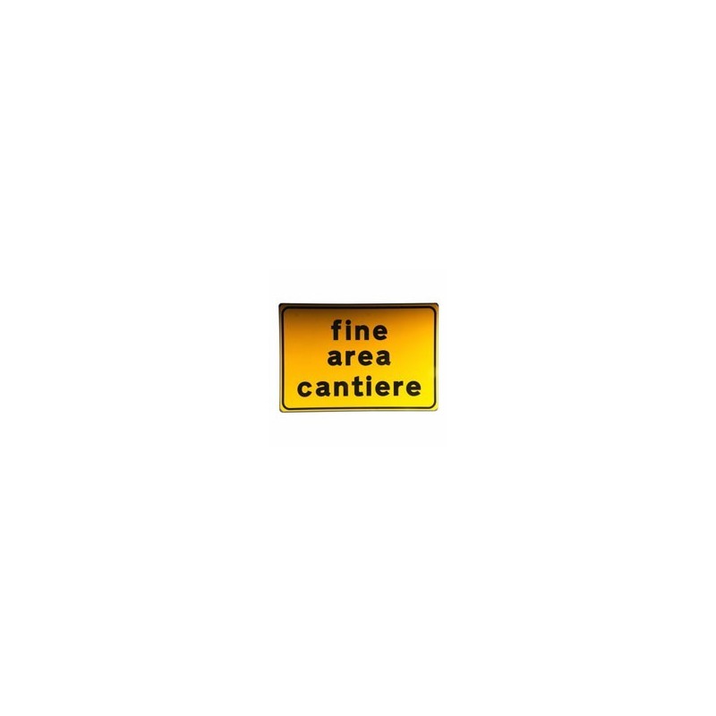 CARTELLO STRADALE FINE AREA CANTIERE 60x40 3G CARTELLO STRADALE FINE AREA CANTIERE 60x40 3G