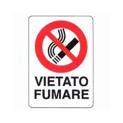 CARTELLO VIETATO FUMARE 48x 68 PLASTICA
