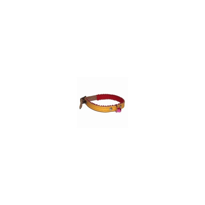 COLLARE CANI CUOIO CAMPANELLO mm 16 cm 37 COLLARE CANI CUOIO CAMPANELLO mm 16 cm 37